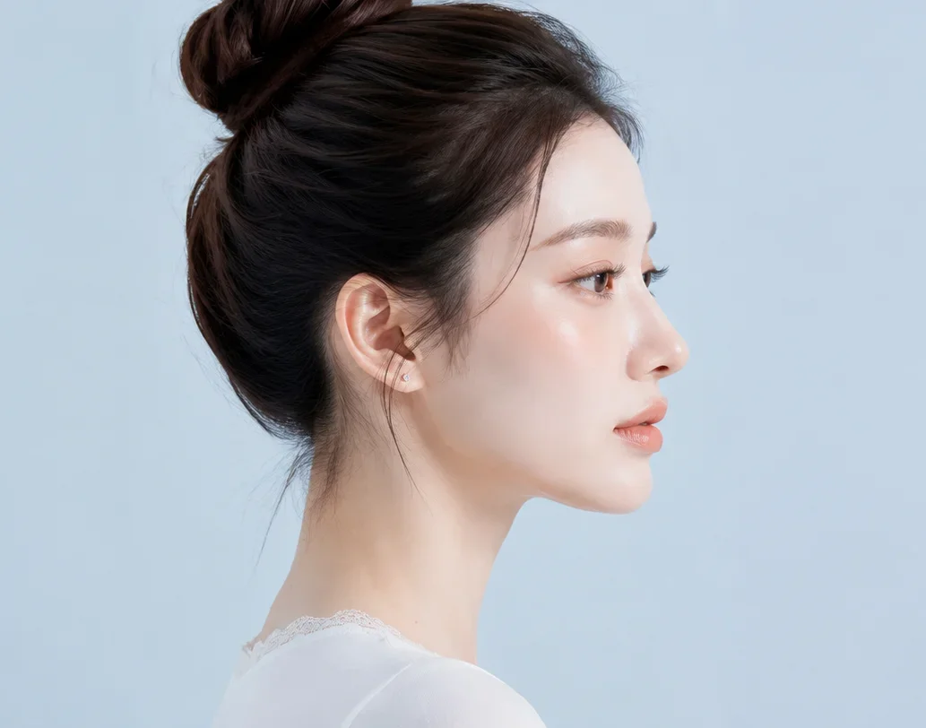 좁은 비순각과 가성돌출입을 보이는 코 내부 구조 모식도