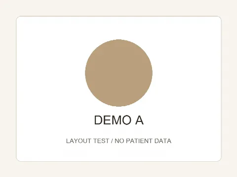 範例 / NO PATIENT DATA